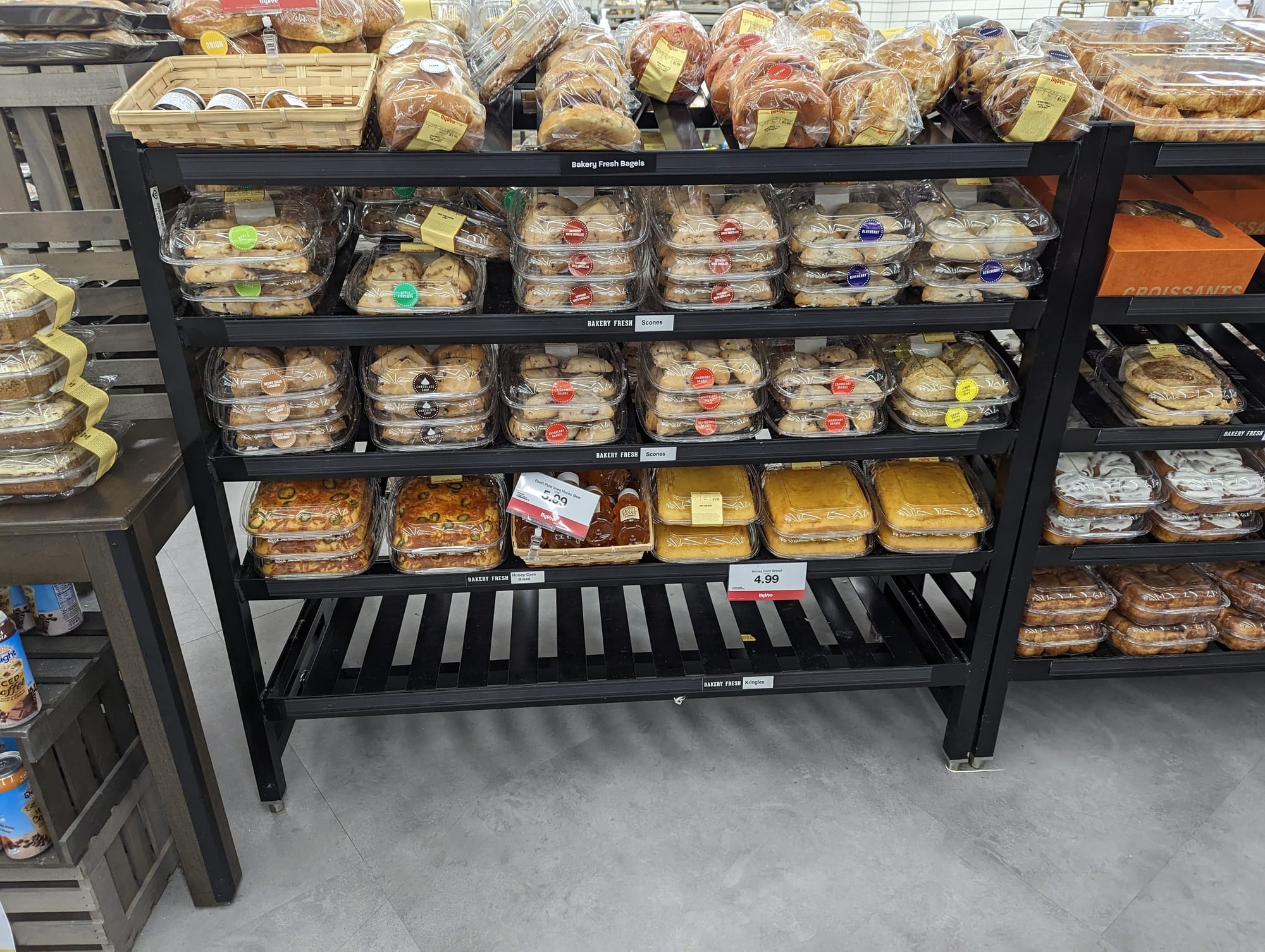 Pastries at a grocery store